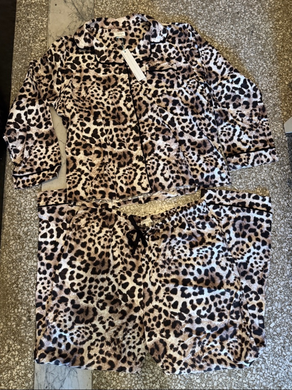 NWT Bedhead Leopard Print Pajama Set